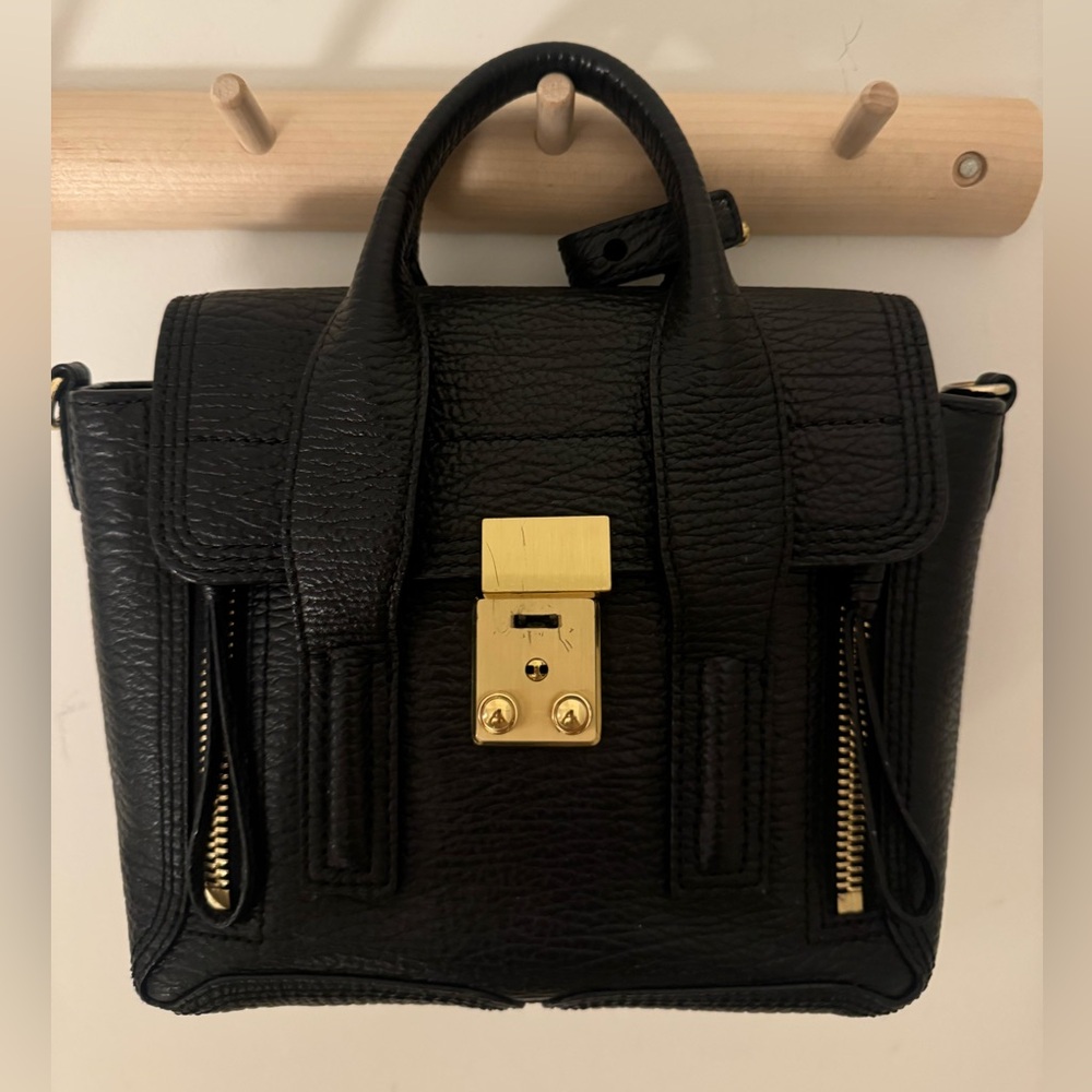 Phillip Lim Calfskin Mini Pashli in Black